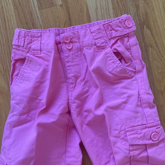 Pink 100% cotton cargo pants size 6 - Picture 5 of 8